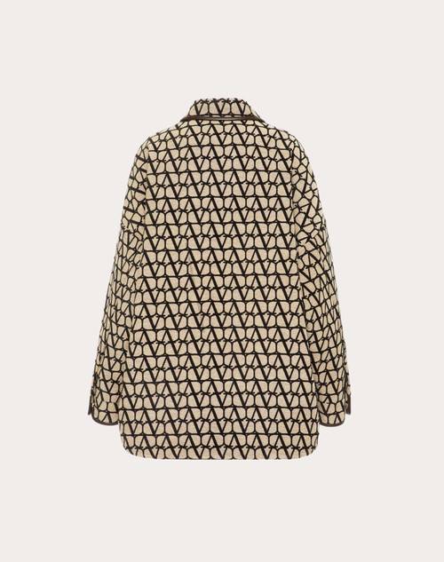 Red Valentino OVERSHIRT IN TOILE ICONOGRAPHE LIGHT Offerta speciale