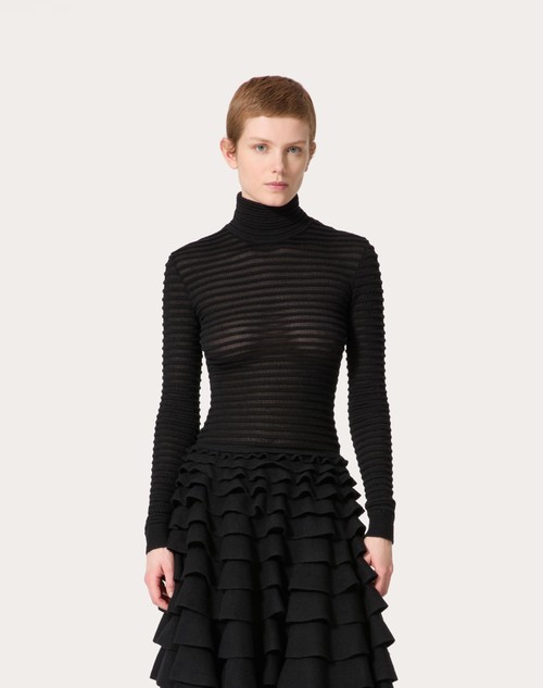 Red Valentino MAGLIA IN VISCOSA E LANA Offerta esclusiva
