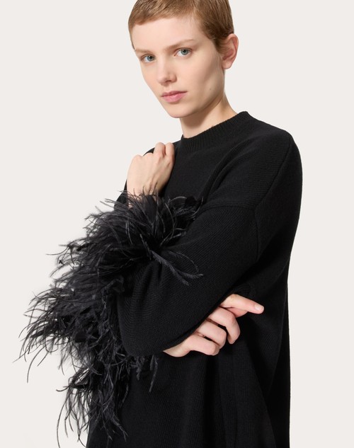 Red Valentino MAGLIA IN LANA CON PIUME Vendite stagionali