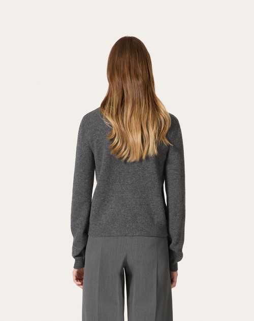 Red Valentino CARDIGAN IN LANA RICAMATO Offerta natalizia