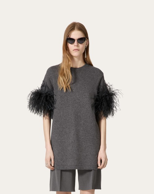 Red Valentino MAGLIA IN LANA CON PIUME Offerta Giorno del Papà