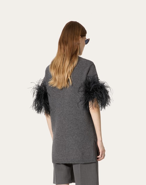Red Valentino MAGLIA IN LANA CON PIUME Offerta Giorno del Papà