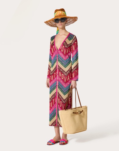 Red Valentino CARDIGAN IN LUREX VALENTINO CHEVRON Offerta migliore