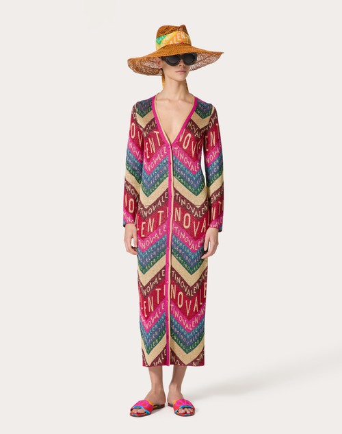 Red Valentino CARDIGAN IN LUREX VALENTINO CHEVRON Offerta migliore