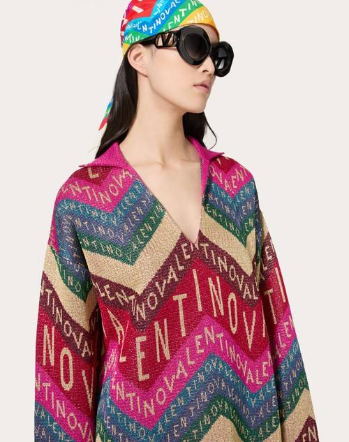 Red Valentino MAGLIA IN LUREX VALENTINO CHEVRON Latest fashion