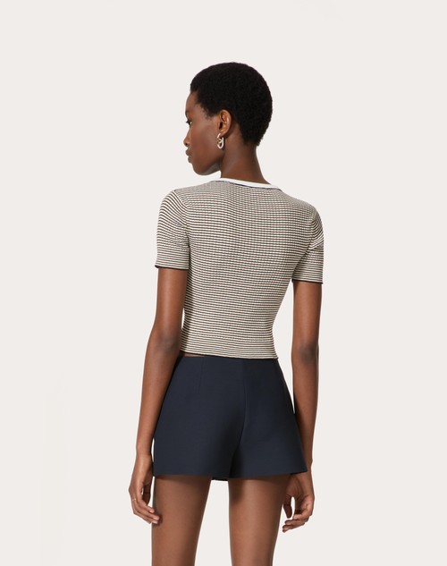 Red Valentino MAGLIA IN COTONE E LUREX Offerte esclusive
