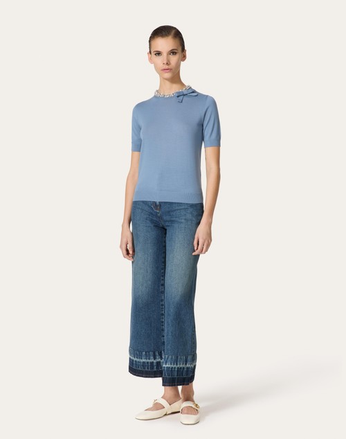 Red Valentino MAGLIA IN LANA RICAMATA Offerte stagionali