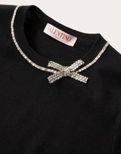 Red Valentino MAGLIA IN LANA RICAMATA Offerte speciali