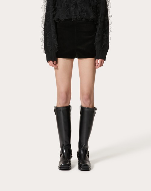 Red Valentino SHORT IN VELLUTO Promozione temporanea