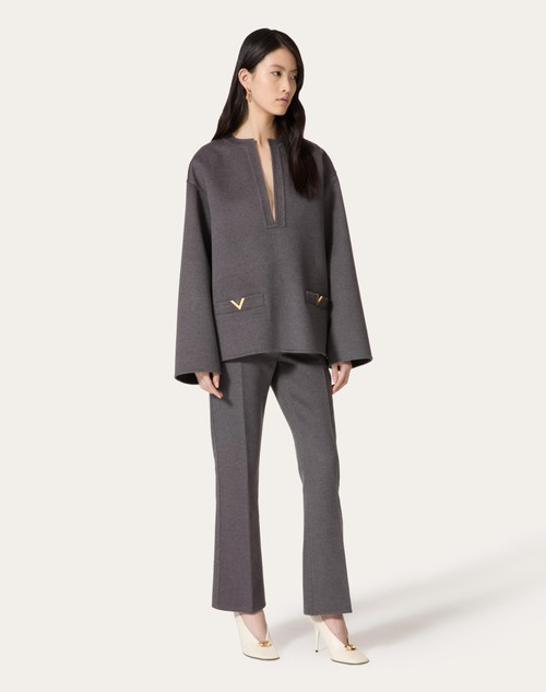 Red Valentino PANTALONI IN COMPACT DRAP Fino al 55% di sconto