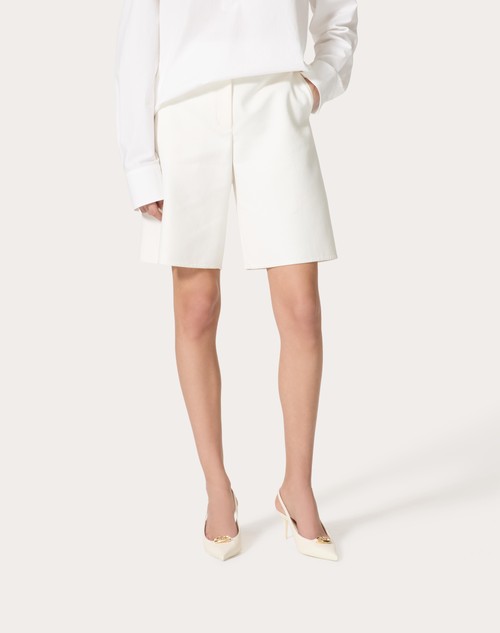 Red Valentino BERMUDA IN LIGHT DOUBLE SPLITTABLE GABARDINE Solo un giorno rimasto