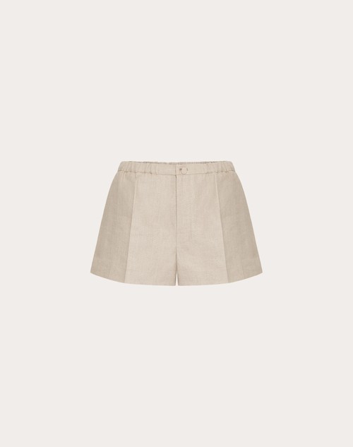 Red Valentino BERMUDA IN TELA LINO Sconti questo mese