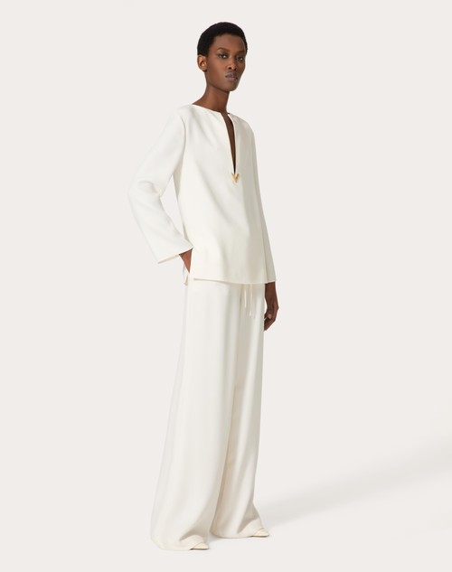 Red Valentino PANTALONI IN CADY COUTURE 2025