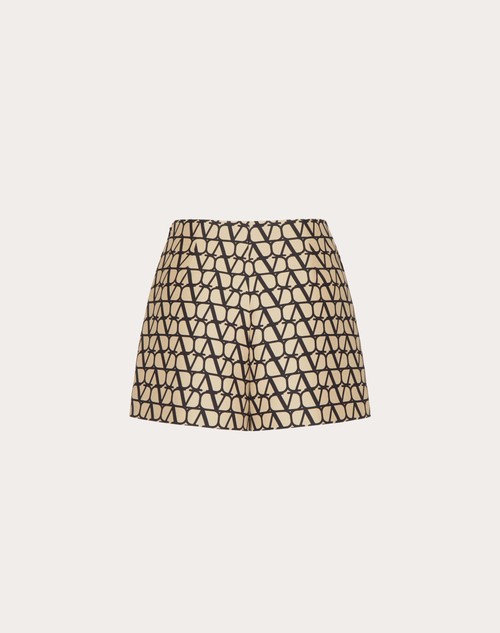 Red Valentino SHORTS IN CREPE COUTURE TOILE ICONOGRAPHE In Linea