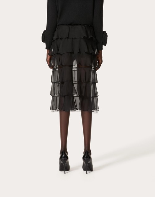 Red Valentino GONNA IN CHIFFON Promozione