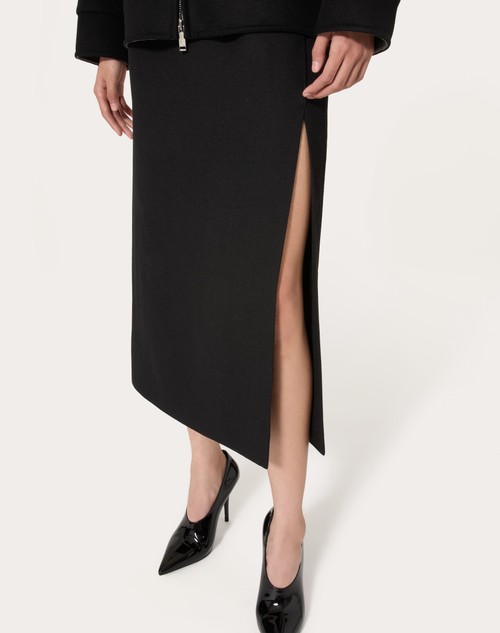 Red Valentino GONNA MIDI IN GRISAILLE Spedizione Gratuita