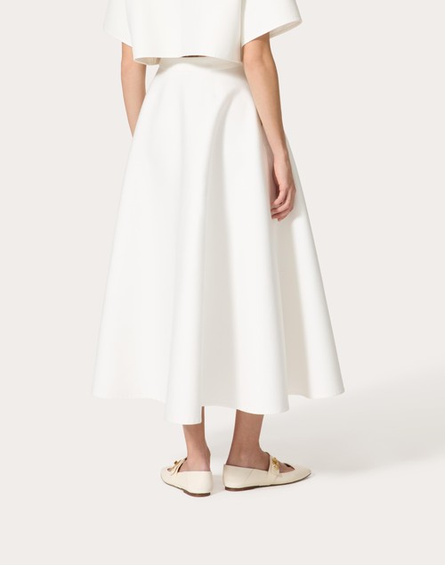 Red Valentino GONNA MIDI IN LIGHT DOUBLE SPLITTABLE GABARDINE Consegna Veloce