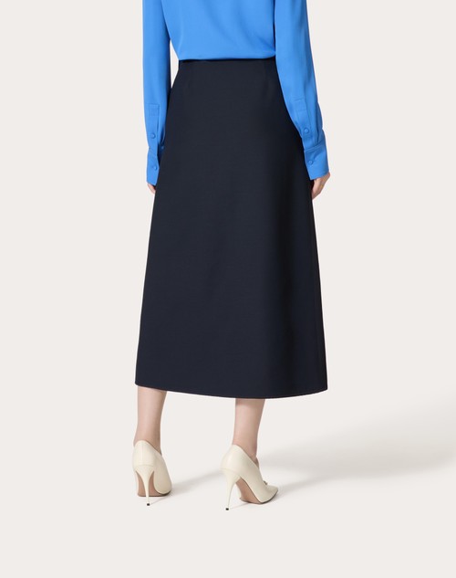 Red Valentino GONNA MIDI IN CREPE COUTURE Affare Del Giorno