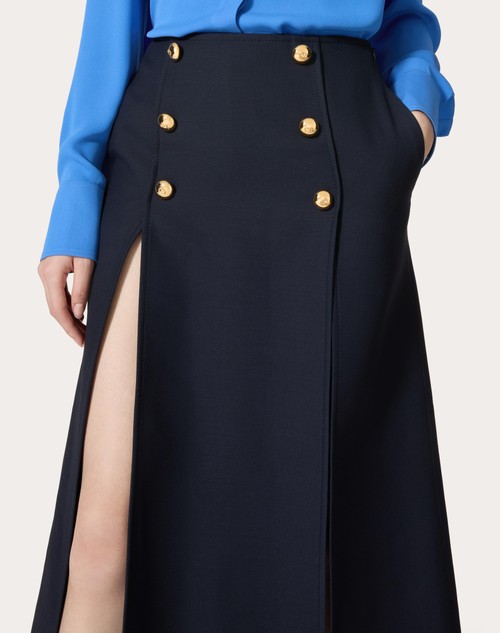 Red Valentino GONNA MIDI IN CREPE COUTURE Affare Del Giorno