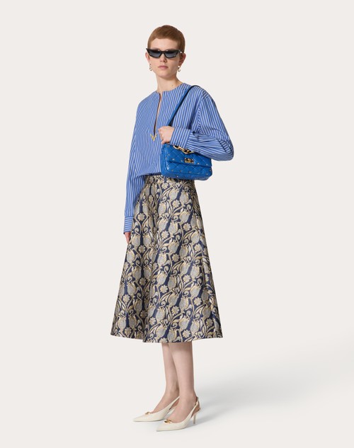 Red Valentino GONNA MIDI IN BROCCATO METAMORPHOS TULIPS Convenienza