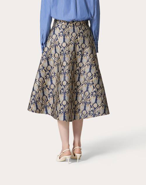 Red Valentino GONNA MIDI IN BROCCATO METAMORPHOS TULIPS Convenienza