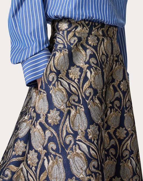Red Valentino GONNA MIDI IN BROCCATO METAMORPHOS TULIPS Convenienza