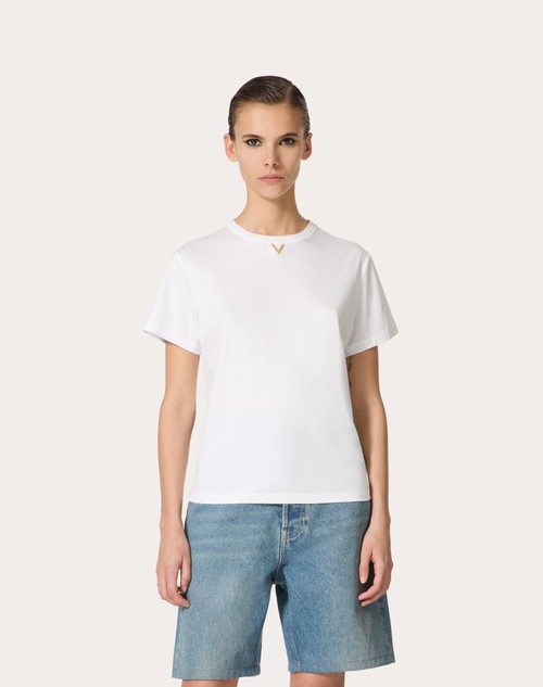 Red Valentino T-SHIRT IN COTTON JERSEY Outlet