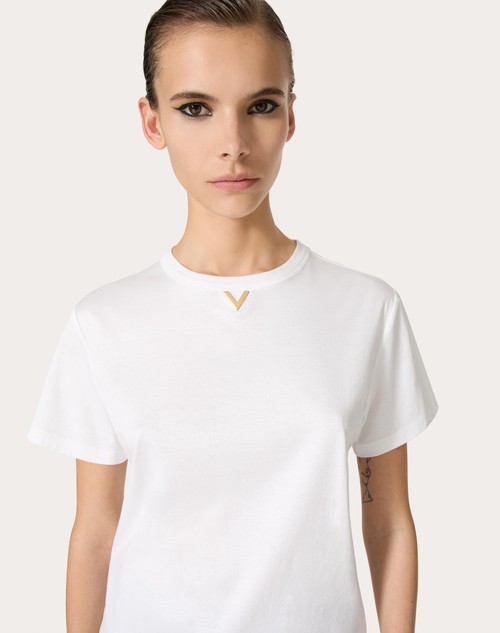 Red Valentino T-SHIRT IN COTTON JERSEY Outlet