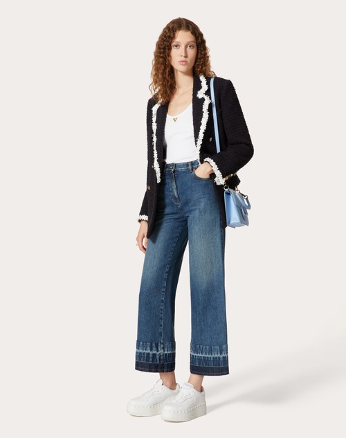 Red Valentino TOP IN RIBBED COTTON Saldi