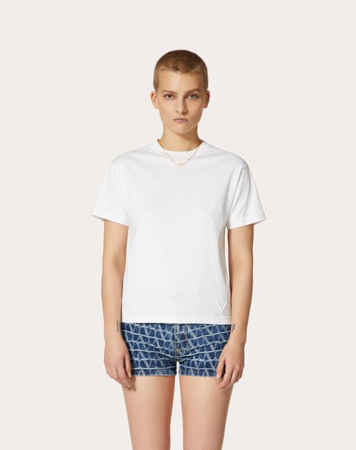 Red Valentino T-SHIRT IN JERSEY COTTON Vendita Economica