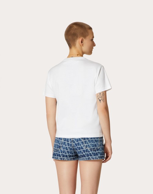 Red Valentino T-SHIRT IN JERSEY COTTON Vendita Economica
