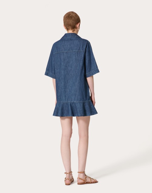 Red Valentino ABITO CORTO IN CHAMBRAY DENIM I Più Venduti