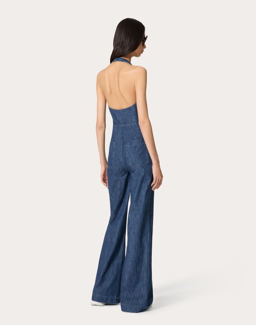 Red Valentino TUTA IN CHAMBRAY DENIM Nuova