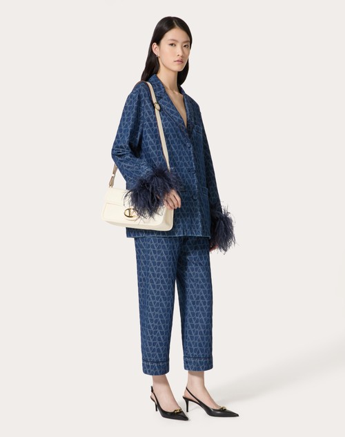 Red Valentino CAMICIA IN DENIM TOILE ICONOGRAPHE MEDIUM BLUE Moda