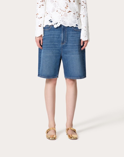 Red Valentino BERMUDA IN DENIM Prezzo di fabbrica