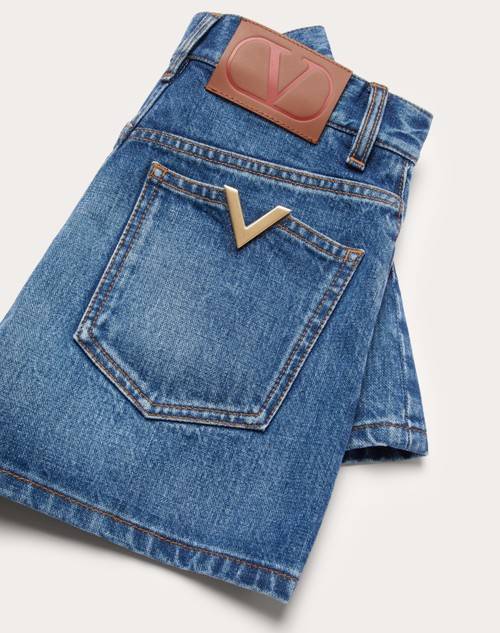 Red Valentino SHORTS IN DENIM Flash Sale
