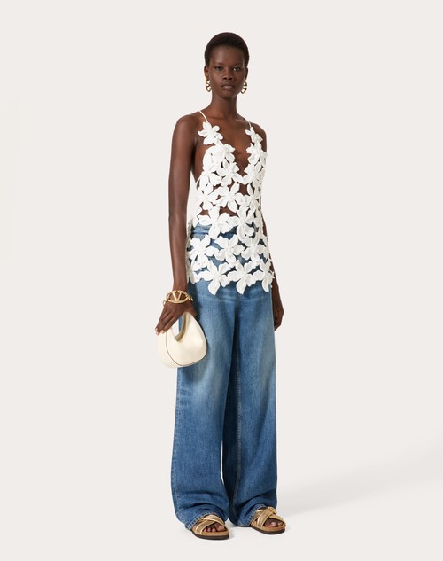 Red Valentino PANTALONI IN MEDIUM BLUE DENIM Fornitura limitata