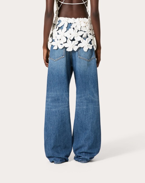 Red Valentino PANTALONI IN MEDIUM BLUE DENIM Fornitura limitata