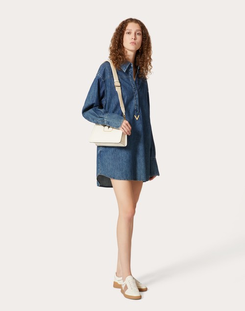 Red Valentino ABITO IN CHAMBRAY DENIM Offerta esclusiva