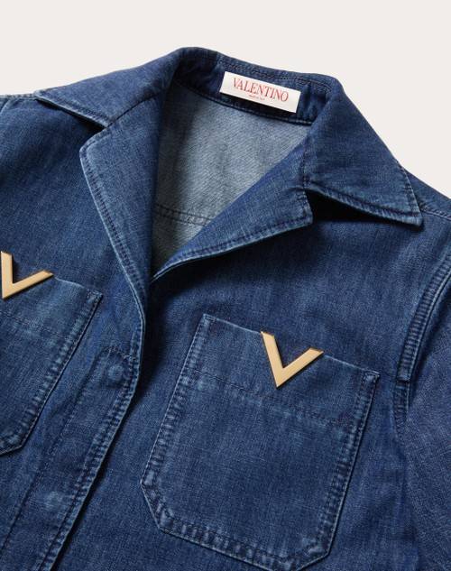 Red Valentino TUTA IN CHAMBRAY DENIM Black Friday