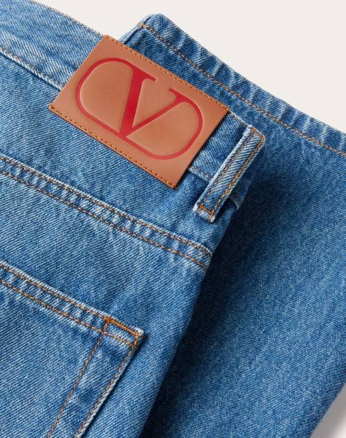 Red Valentino PANTALONE IN MEDIUM BLUE DENIM Smaltimento dello stoccaggio
