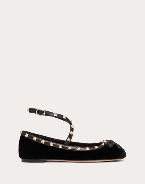 Red Valentino BALLERINA ROCKSTUD IN VELLUTO Offerta migliore