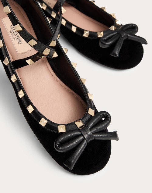 Red Valentino BALLERINA ROCKSTUD IN VELLUTO Latest fashion