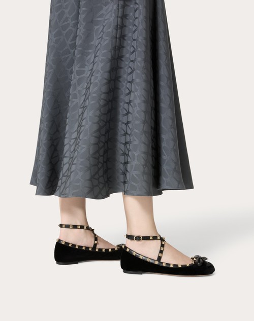 Red Valentino BALLERINA ROCKSTUD IN VELLUTO Latest fashion