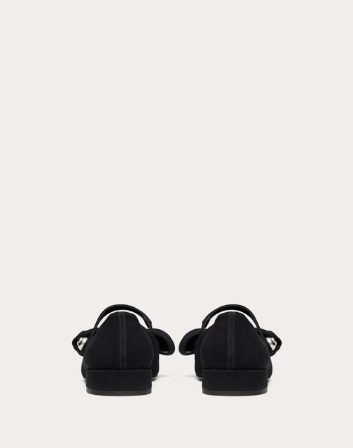 Red Valentino BALLERINA MARY-JANE VALENTINO GARAVANI BOWJANE IN TESSUTO CREPE 20MM Lightning offer