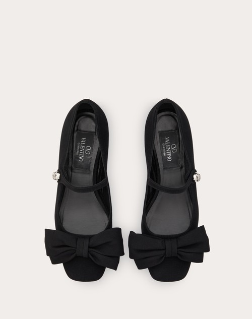 Red Valentino BALLERINA MARY-JANE VALENTINO GARAVANI BOWJANE IN TESSUTO CREPE 20MM Lightning offer
