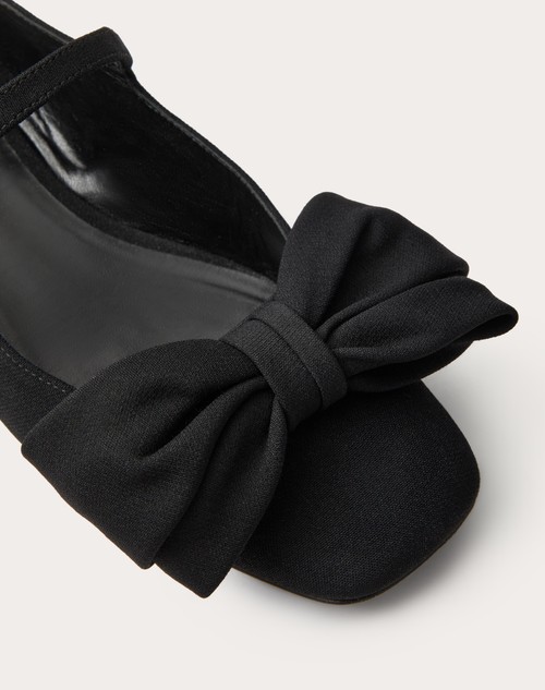 Red Valentino BALLERINA MARY-JANE VALENTINO GARAVANI BOWJANE IN TESSUTO CREPE 20MM Lightning offer