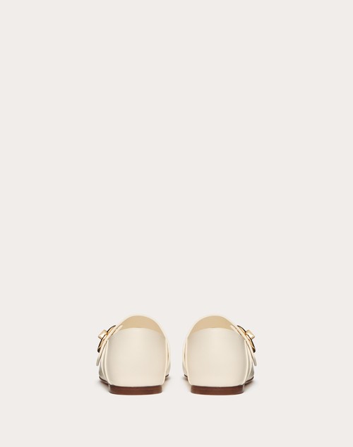 Red Valentino BALLERINA MARY-JANE VLOGO LOCKER IN VITELLO Bestseller