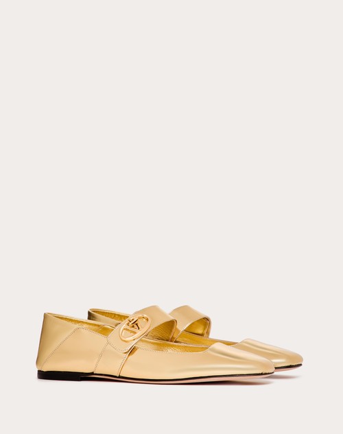 Red Valentino BALLERINA MARY-JANE VLOGO LOCKER IN VITELLO SPECCHIO Comprane uno, ottenene uno gratis