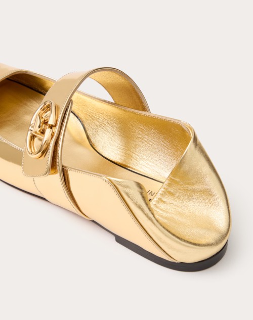 Red Valentino BALLERINA MARY-JANE VLOGO LOCKER IN VITELLO SPECCHIO Comprane uno, ottenene uno gratis